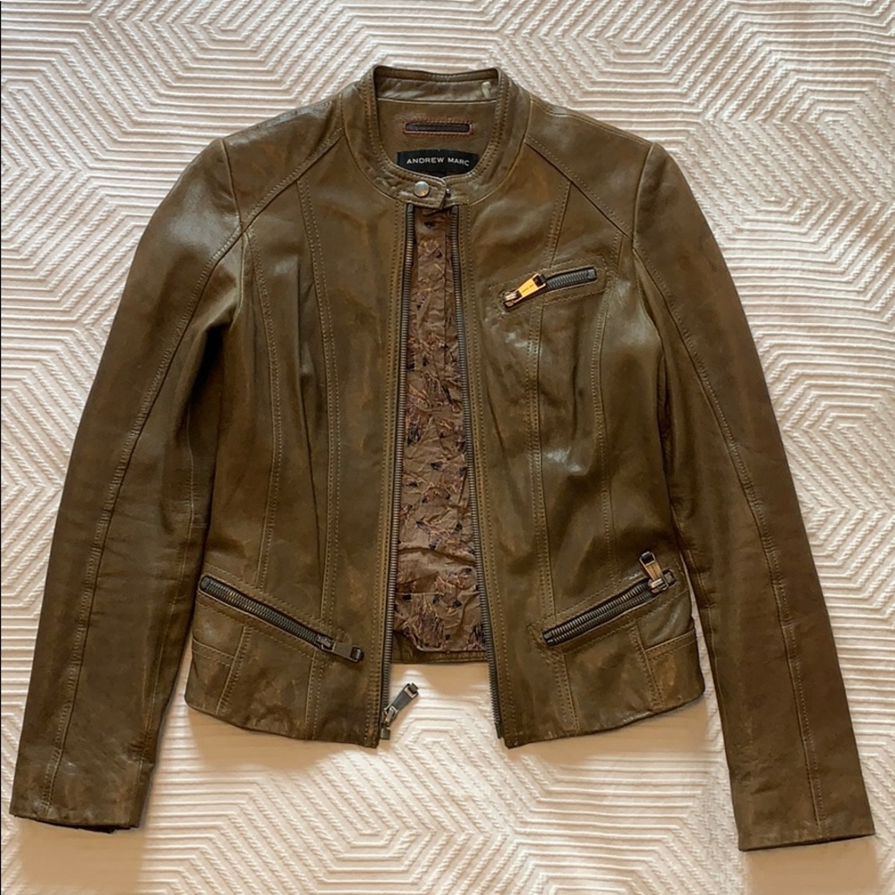 Women’s Andrew Marc Leather Jacket